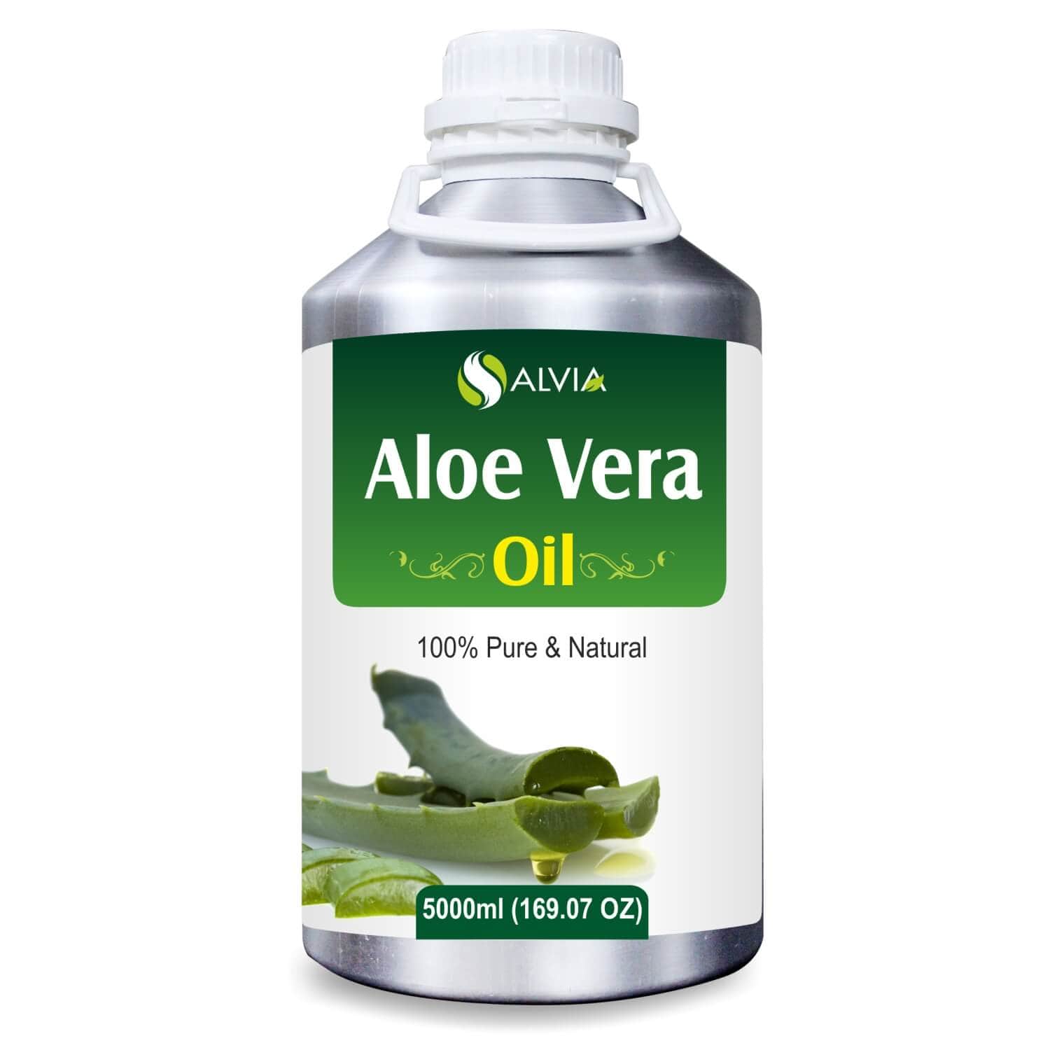 Salvia Natural Carrier Oils 5000ml Aloe Vera Oil (Aloe Barbadensis) 100% Pure & Natural Carrier Oil